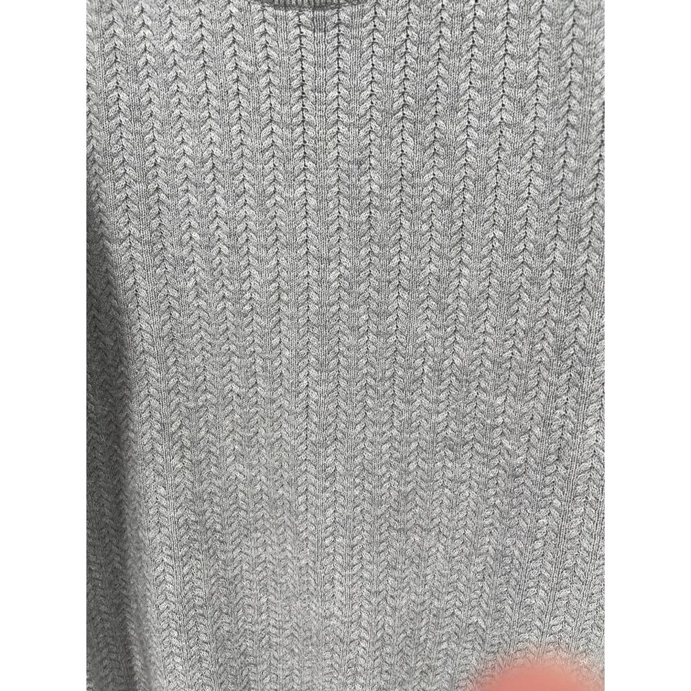 Jos A Bank Reserve Collection Cotton & Cashmere Crew Neck Sweater size XL Grey - Picture 3 of 7